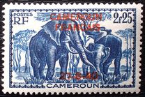 [Adherence to General de Gaulle - Overprinted "CAMEROUN FRANCAIS 27-8-40", type X20]