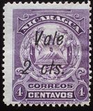 [Coat of Arms Stamps of 1909-1910 Overprinted & Surcharged - Long Distance Between "Vale" and "2 cts.", Tip AJ53]