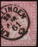 [Definitive 1854-1860 - Sitting Helvetia, type J2]