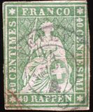 [Definitive 1854-1860 - Sitting Helvetia, type J4]