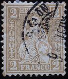 [Helvetia. Papel con fragmentos de hilos de seda., tipo K18]