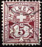 [Helvetia - Cross & Shield - Fiber Paper, Typ L2]
