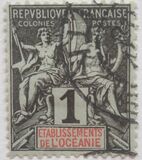 [Inscription: "ETABLISSEMENTS de L'OCEANIE", type A]