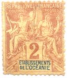 [Inscription: "ETABLISSEMENTS de L'OCEANIE", type A1]