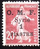 [French Postage Stamps Surcharged & Overprinted "O.M.F. - Syrie" - "Value" in 2 Lines, Вид I3]