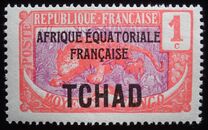 [No. 1-18 Overprinted "AFRIQUE EQUATORIALE FRANCAISE", type D]