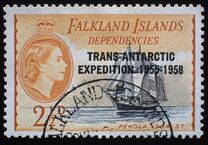 [Previously Issued Stamps Overprinted "TRANS - ANTARCTIC - EXPEDITION 1955-1958", 類型 X1]
