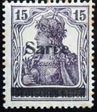 [German Empire Stamps Overprinted "SARRE", type A6]
