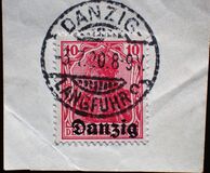 [German Stamps Overprinted "Danzig", Scrivi A1]