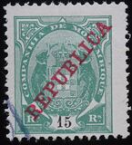 [Issues of 1895 & 1907 Overprinted "REPUBLICA", Typ I3]