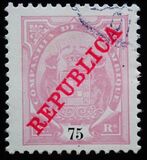 [Issues of 1895 & 1907 Overprinted "REPUBLICA", Typ I7]