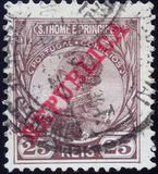 [King Manuel  - Not Issued Stamps Overprinted "REPUBLICA", typ P4]
