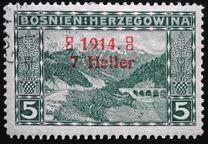 [No.32 & 34 Surcharged & Overprinted, type ABS]