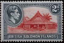 [Portrait of King George VI and Local Motives, tegund J]