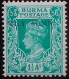 [No. 19-34 Overprinted "MILY ADMIN" in 2 Types, tip M5]