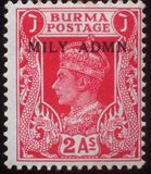 [No. 19-34 Overprinted "MILY ADMIN" in 2 Types, tip M6]