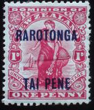 [New Zealand Psoatge Stamps Surcharged and Overprinted "RATONGA", type A1]