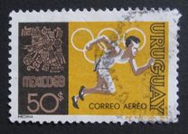[Airmail - Olympic Games - Mexico City, Mexico, Scrivi UU]