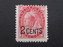 [No. 48 & 57 Surcharged" 2 CENTS", type T1]