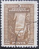 [Inscription "TÜRKIYE CÜMHURIYETI" - "Ü" in "CÜMHURIYETI", type JW2]