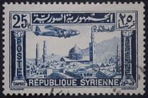 [Airmail - Aircraft over Aleppo and Damascus, type EU3]