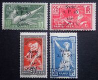 [French Olympic Games Issue of 1924 Surcharged & Overprinted "Syrie" in French and Arabic, type W]
