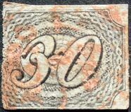 [Value Stamps - Greyish or Yellowish Paper, type B1]