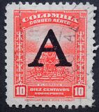 [Airmail - Previous Issues Overprinted A = "Avianca", type QH]