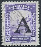 [Airmail - Previous Issues Overprinted A = "Avianca", type QJ]