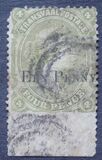 [British Occupation in Victoria Stamp Surcharged, type C]