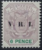 [South Africa Republic Postage Stamps Overprinted "V.R.I", típus G6]