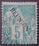 [French Colonies Postage Stamps Overprinted "REUNION", type F3]