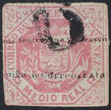 [Overprinted "Contrasena" Top & "Estampillas de Correos" Botton, type F2]