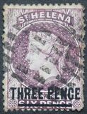 [Queen Victoria - Not Issued Stamps Surcharged. New Watermark, type B33]