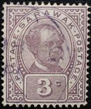 [Sir Charles J. Brooke - Inscription "POSTAGE", type N2]