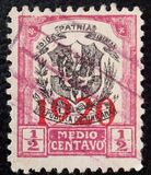 [Coat of Arms - Red Imprint "1920", type AT]