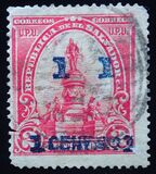 [Morazán Monument - No. 275 & 278-280 Handstamped in Blue, type BR11]