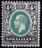 [King George V of the United Kingdom - Inscription "SOMALILAND PROTECTORATE", type E5]
