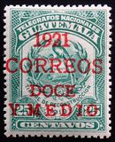 [Issue of 1920 Overprinted "1921/CORREOS/DOCE/Y MEDIO" & "1921/CORREOS", type CJ]