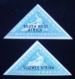 [South Africa Postage Stamps Overprinted "SOUTH WEST AFRICA" or "SUIDWES AFRICA", Scrivi G]