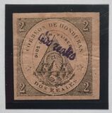 [No. 1 & 2 Surcharged - Comayagua Issue, with Frame, type B4]