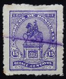 [Francisco Morazan Monument - Stamp of 1919 with New Color, type U9]