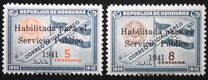 [Sellos de correo oficial sobrecargados "Habilitada para el Servicio Público 1941". Aéreos., tipo XYA8]
