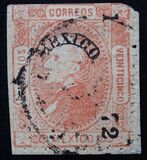 [Miguel Hidalgo - New Design. Overprinted District, Number and "Year", प्रकार T2]