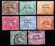 [Sphinx and Pyramid - Egypt Postage Stamps Overprinted "SOUDAN", tip A]