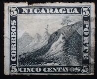 [Liberty Cap on Mountain Peak - Rouletted Perforation, type A5]