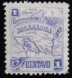 [Map of Nicaragua - Without Watermark, typ M18]