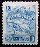 [Map of Nicaragua - Without Watermark, typ M21]