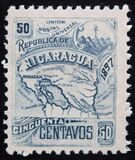 [Map of Nicaragua - Without Watermark, typ M23]