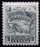 [Map of Nicaragua - Without Watermark, typ M24]